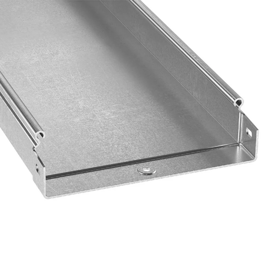 Лоток неперфорированный 80х400х3000 RAL 9016 CLNK10-080-400-3 фото