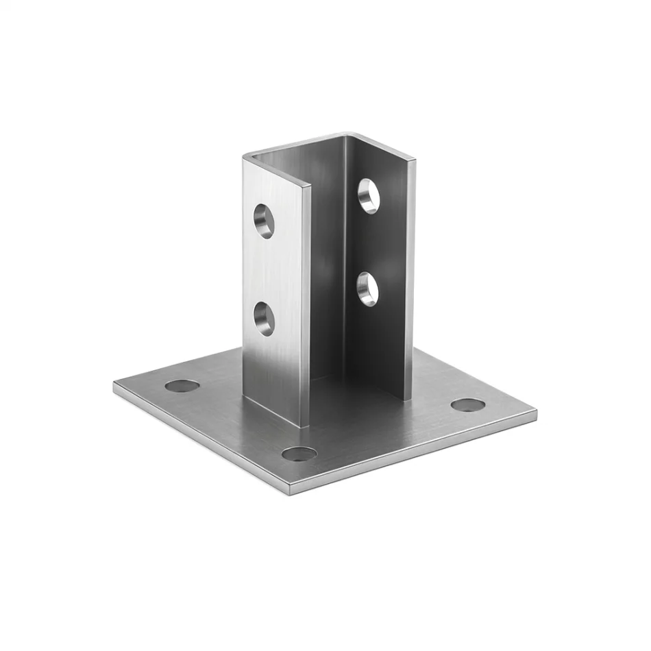 Консоль вертикальная усиленная KB8У под МП 41x41 двойная-110-158-S8/5-130 окрашенная фото